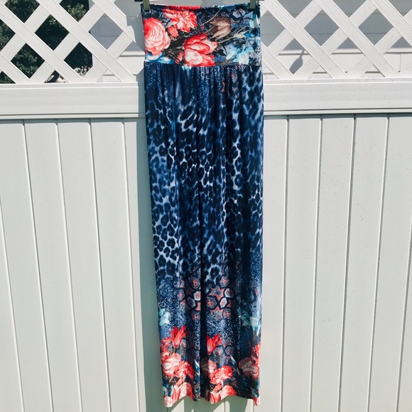One left,  Animal Print Palazzo Pants Medium - Picture 3 of 9